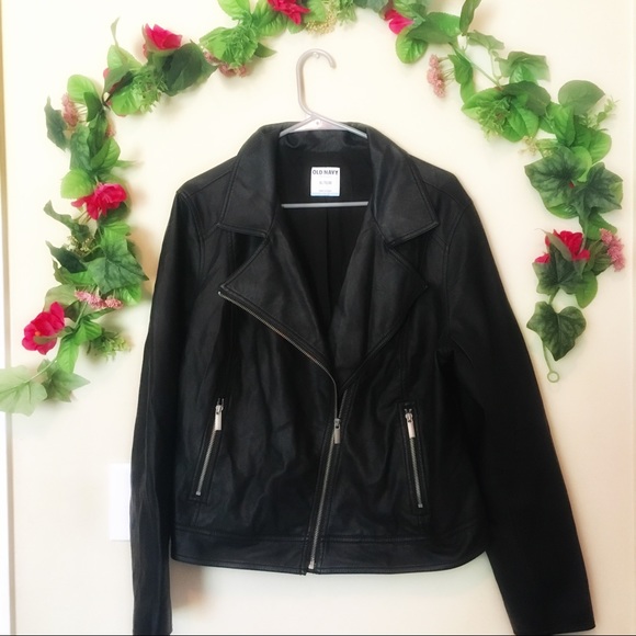 Old Navy Jackets & Blazers - SOLD 🎊 Old Navy Faux leather jacket